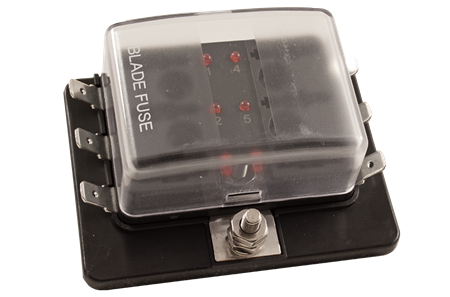 Säkringshållare för 6st säkringar ATO/ATC med led indikator